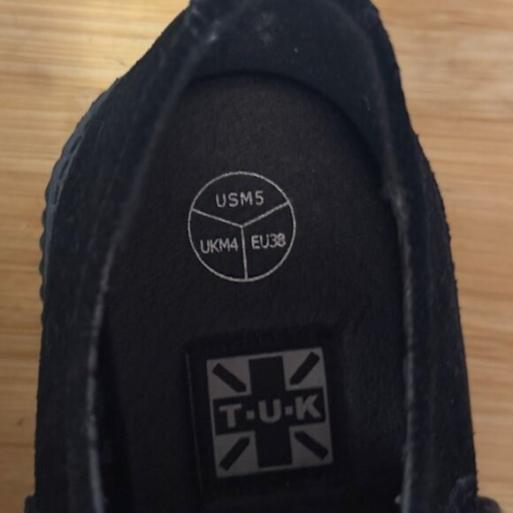 T.U.K. Black Suede Low Viva Creeper Oxford Shoe – Unisex - Picture 9 of 16